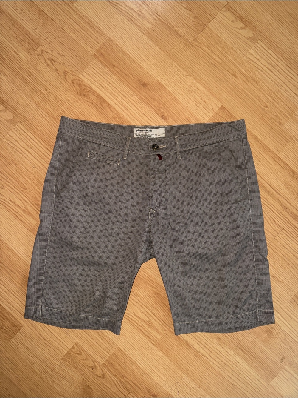 Pierre Cardin Men's Gray Flat Front Shorts